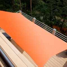 Lona parasol impermeable rectangular - terracota